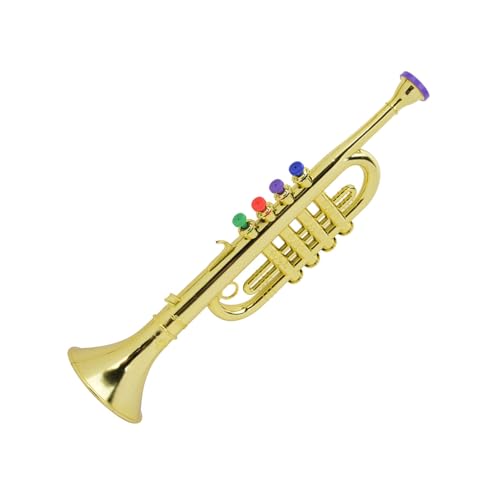 EBTOOLS Buntes Kinder -Trompete - Golden Beschichtete Kunststoff Musikinstrument für Kinder Im Vorschulalter, Lustiges Musikspielzeug Frühes Lernen EBTOOLS Buntes Kinder -Trompete - Golden Beschichtete Kunststoff Musikinstrument für Kinder Im Vorschulalter, Lustiges Musikspielzeug Frühes Lernen von EBTOOLS