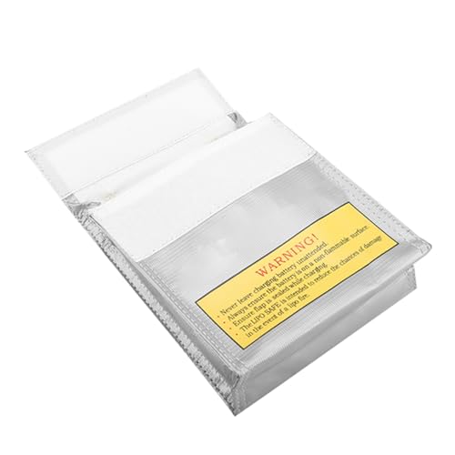 EBTOOLS Explosionssicherer Lipo-Batteriebeutel mit Tragbarem Griff für Sichere Batterielade und Lagerung, die in 3 Größen Erhältlich Ist (Nummer 2) von EBTOOLS