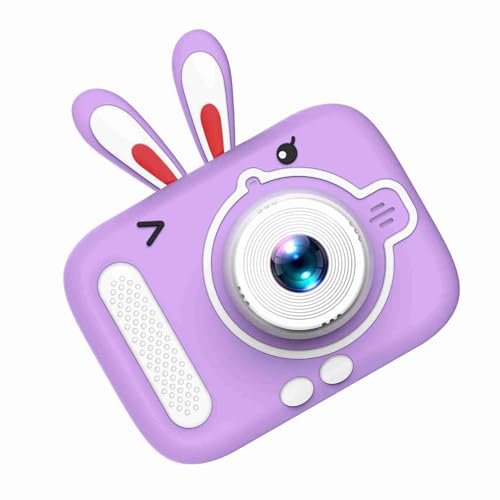 EBTOOLS Nette Digitalkamera für , 1080p Video & Dual-Objektiv mit 2,0-Zoll-IPS-Bildschirm, Lustige Designs, Eingebaute Wiederaufladbare Akku & Geschenk (Lila Kaninchen) von EBTOOLS