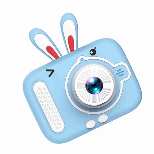 EBTOOLS Nette Digitalkamera für , 1080p Video & Dual-Objektiv mit 2,0-Zoll-IPS-Bildschirm, Lustige Designs, Eingebaute Wiederaufladbare Akku & Geschenk (blaues Kaninchen) von EBTOOLS