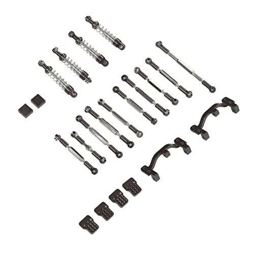 EBTOOLS RC Car Upgrade Kit - Leichtes Aluminium -Oy -Zugstab und für WPL C24, C14, C14K, C24K -Fahrzeuge in Farbe (Ti-Farbe) von EBTOOLS