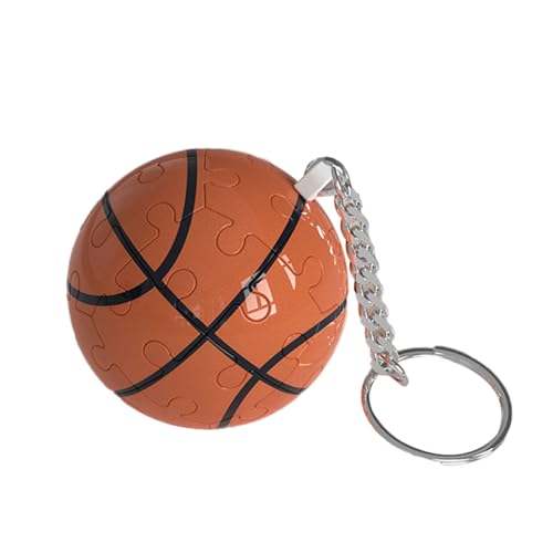 EBbels 3D Ball Puzzles Anhänger Für Kinder, Lustige Klassenzimmer Belohnungen 3D Ball Puzzles Für Kinder Jungen Mädchen, Keyring Anhänger Für Schlüssel Rucksack (Basketball) von EBbels