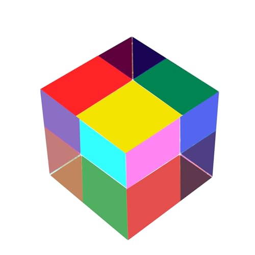 ECBANLI CMY Mixing Color Cube, 50mm (2 inch) Acrylic CMYcube Prism, RGB Dispersion Colour Physics Toy and Desktop Decor ECBANLI CMY Mixing Color Cube, 50mm (2 inch) Acrylic CMYcube Prism, RGB Dispersion Colour Physics Toy and Desktop Decor von ECBANLI