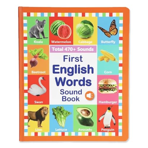 Mein Erstes Englisches Soundspielzeug – über 470 Wörter, 21 Themen, Lustiges Wortspiel, Drücken for Erlernen Der Phonetik, Juguete Educativo for Pädagogische Sprache, Schulbildung Und(0-6Y) von ECBLI