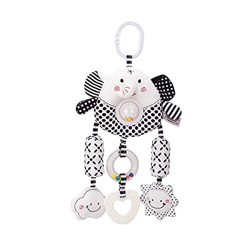 ECCHY Baby Spielzeug, Schwarz und Weiß Hängende Spielzeug Kinderwagen Kinderbett Spielzeug Plüschtier mit Glöckchen, Tier Hängen Babyspielzeug für Neugeborene Junge Mädchen ab 0 Monate ECCHY Baby Spielzeug, Schwarz und Weiß Hängende Spielzeug Kinderwagen Kinderbett Spielzeug Plüschtier mit Glöckchen, Tier Hängen Babyspielzeug für Neugeborene Junge Mädchen ab 0 Monate von ECCHY