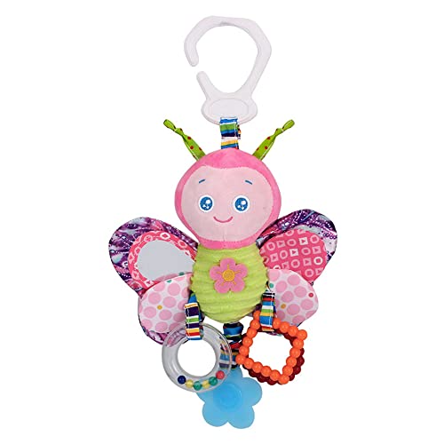 ECCHY Baby Spielzeug, Kleinkindspielzeug Plüschrassel mit Ringen zum Beißen, Greifen Knistern und Babysicherem Spiegel, Baby Krippe Kinderwagen Hängen Spielzeug für Babys Kleinkinder ECCHY Baby Spielzeug, Kleinkindspielzeug Plüschrassel mit Ringen zum Beißen, Greifen Knistern und Babysicherem Spiegel, Baby Krippe Kinderwagen Hängen Spielzeug für Babys Kleinkinder von ECCHY