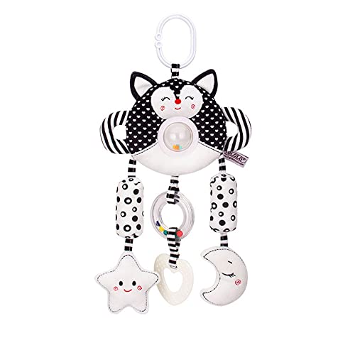 ECCHY Baby Spielzeug, Schwarz und Weiß Hängende Spielzeug Kinderwagen Kinderbett Spielzeug Plüschtier mit Glöckchen, Tier Hängen Babyspielzeug für Neugeborene Junge Mädchen ab 0 Monate ECCHY Baby Spielzeug, Schwarz und Weiß Hängende Spielzeug Kinderwagen Kinderbett Spielzeug Plüschtier mit Glöckchen, Tier Hängen Babyspielzeug für Neugeborene Junge Mädchen ab 0 Monate von ECCHY