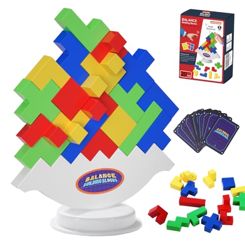 ECHOCUBE 20 Stück Tetra Tower Spiel, Balancierendes Stapelspielzeug für Kinder und Erwachsene, Swing Stack Balance Toy, Tetris Tower Building Blocks Board Game für Familie, Party, Reisen ECHOCUBE 20 Stück Tetra Tower Spiel, Balancierendes Stapelspielzeug für Kinder und Erwachsene, Swing Stack Balance Toy, Tetris Tower Building Blocks Board Game für Familie, Party, Reisen von ECHOCUBE