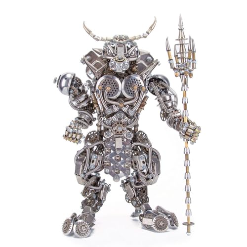 ECIS 3D DIY Steampunk Metall Modell, Stierköpfiger Mann 3D Metall Modellbausatz, Surrealistisch Metall DIY Metal Model Kit, Erwachsene 3D Metall Puzzle Steampunk für Schreibtisch Dekoration ECIS 3D DIY Steampunk Metall Modell, Stierköpfiger Mann 3D Metall Modellbausatz, Surrealistisch Metall DIY Metal Model Kit, Erwachsene 3D Metall Puzzle Steampunk für Schreibtisch Dekoration von ECIS