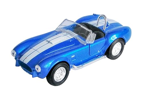 1965 Shelby Cobra 427 S/C Modellauto Metall 4-VAR. Modell Auto Spielzeugauto 86 (Blau-Metallic) von ECO