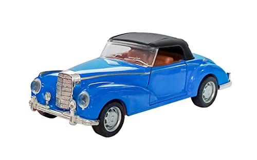 ECO Retro Auto Modell mit Rückzug 1:38 Modellauto Metall Spielzeugauto 9-Varianten 50 (Blau zu) von ECO