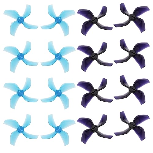 ECSiNG 16 Stück 2020 4-Blatt-Propeller mit 1,5 mm Schaft, kompatibel mit Beta85X HD Digital VTX Drohne 1103 8000 KV & 1105 5000 KV bürstenlosen Motoren von ECSiNG