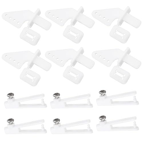 ECSiNG 20PCS Nylon Steuer Hörner 4-Loch für RC Flugzeug Teile Fernbedienung Schaum Elektrische Flugzeug KT Maschinen Ersatz Zubehör von ECSiNG