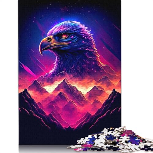 Adler-Puzzle für Erwachsene, Spielzeug, Lernspiel, schwierige Puzzles für Kinder ab 12 Jahren, 1000 Teile (75 x 50 cm) von ECXASD