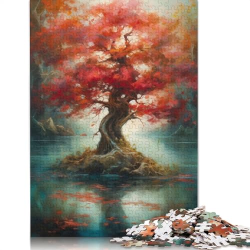 Amazing Big Tree Puzzle für Erwachsene, Premium-Puzzle aus 100% recyceltem Brett, Problemlösungspuzzles für Erwachsene und Kinder, 520 Teile (52 x 38 cm) von ECXASD