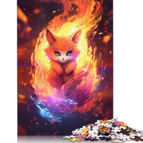 Baby Kurama Neunschwänziger Fuchs-Puzzle für Erwachsene, herausforderndes und kniffliges Puzzle für Männer, für Erwachsene, für Jungen oder Mädchen, 1000 Teile (75 x 50 cm) von ECXASD