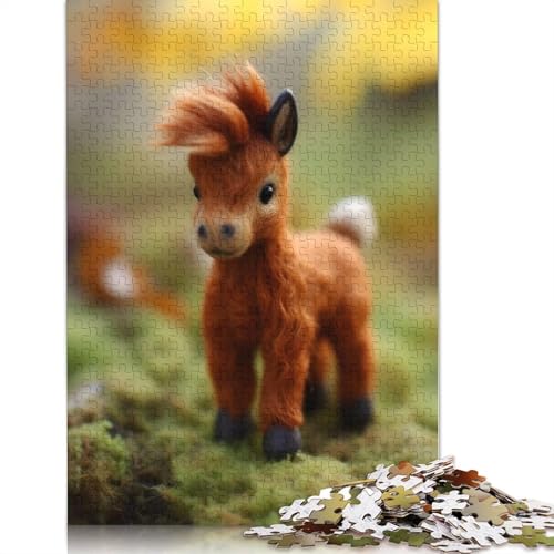 Big Red Secretariat Pferdepuzzle für Erwachsene ab 18 Jahren, Lernspiele, Puzzle für Erwachsene und Kinder, 520 Teile (52 x 38 cm) von ECXASD