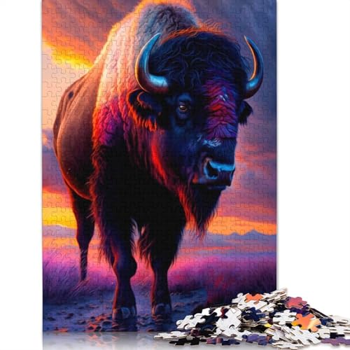 Bison Puzzle für Erwachsene, Denksportaufgaben für Erwachsene, Puzzlespiele für Erwachsene und Teenager, 1000 Teile (75 x 50 cm) von ECXASD