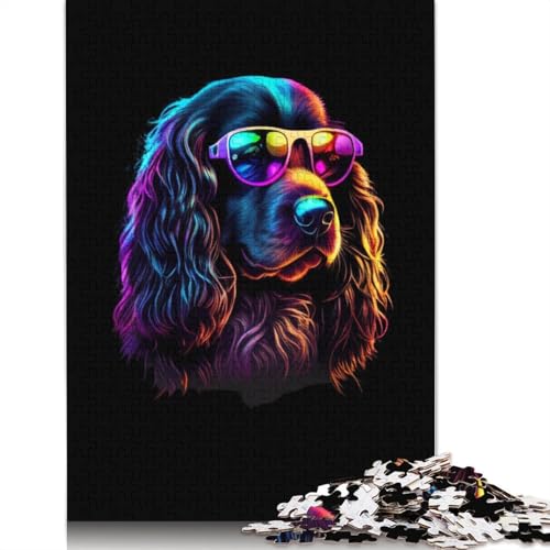 Boykin Spaniel Puzzle, herausfordernd und knifflig, Puzzle für Männer, Geschenke für Erwachsene und Teenager, 1000 Teile (75 x 50 cm) von ECXASD