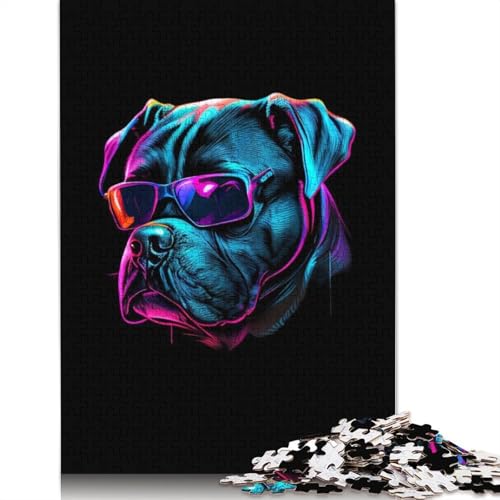 Cane Corso Puzzle für Erwachsene, Premium-Puzzle aus 100% recyceltem Brett, Problemlösungspuzzles für Erwachsene und Kinder, 1500 Teile (85 x 57 cm) von ECXASD