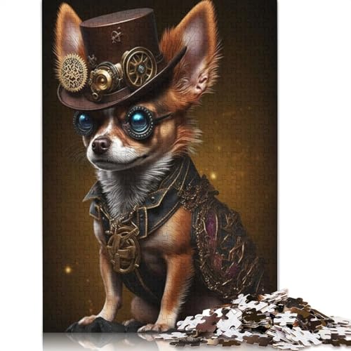 Chihuahua-Hunde-Puzzle, interessanter Stressabbau, Beste Puzzles für Kinder ab 12 Jahren, 1000 Teile (75 x 50 cm) von ECXASD