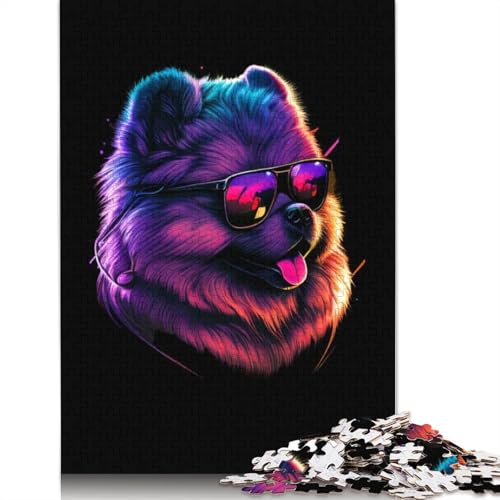 Chow Chow, 1500-teiliges Puzzle für Erwachsene, Lernspiel, Puzzlespiele für Erwachsene für Jungen oder Mädchen, 1500 Teile (85 x 57 cm) von ECXASD