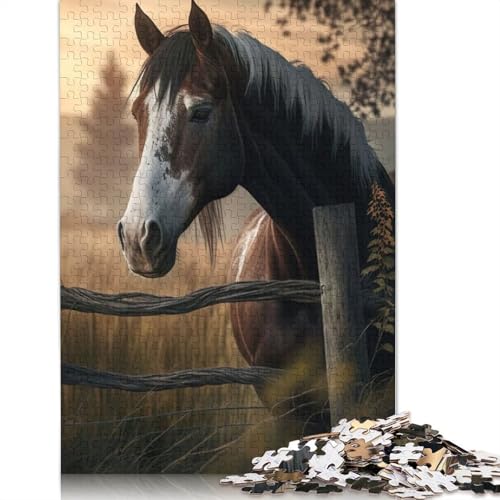 Das Pferdepuzzle für Erwachsene ab 18 Jahren. Lernspiele, Puzzle für Erwachsene und Kinder, 1500 Teile (85 x 57 cm) von ECXASD