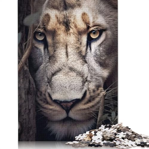 Der Löwenkopf des Wildkönigs, 520-teiliges Puzzle für Erwachsene, freundliche Materialien, Coole Puzzles für Erwachsene für Jungen oder Mädchen, 520 Teile (52 x 38 cm) von ECXASD