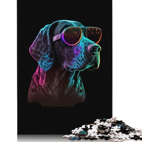 Deutscher Kurzhaar-Puzzle, Entspannungs-Herausforderungsspielzeug, schwierige Puzzles für Frauen und Männer, 1000 Teile (75 x 50 cm) von ECXASD