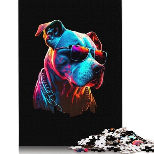 Dogo Argentino 520-teiliges Puzzle für Erwachsene. Anspruchsvolle und knifflige Puzzles für Erwachsene und Kinder. 520 Teile (52 x 38 cm) von ECXASD