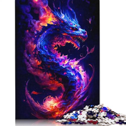 Drachen-Puzzle für Erwachsene, herausforderndes und kniffliges Puzzle für Frauen und Männer, 520 Teile (52 x 38 cm) von ECXASD