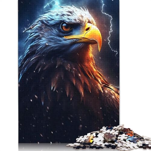 Epische Stormy Eagle-Puzzles für Erwachsene, 1500 Teile. Herausfordernde und knifflige ungewöhnliche Puzzles für Kinder ab 12 Jahren. 1500 Teile (85 x 57 cm) von ECXASD