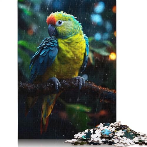 Episches Puzzle mit Regensittich für Erwachsene, 520 Teile, lustige Denksportaufgaben für Kinder ab 12 Jahren, 520 Teile (52 x 38 cm) von ECXASD
