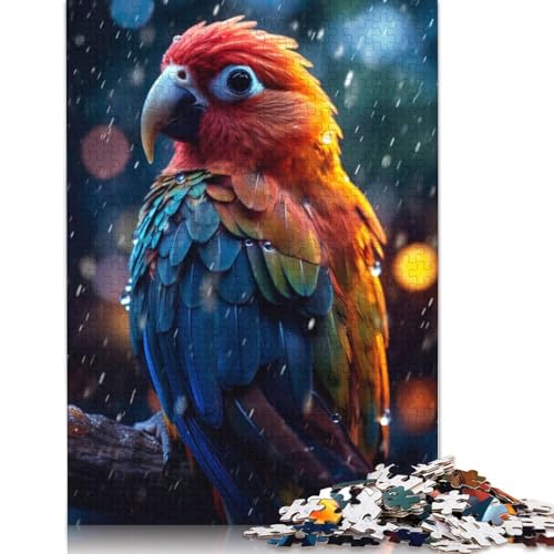 Episches Rainy Lovebird-Puzzle für Erwachsene, kreative Spiele, Puzzle-Geschenk für Jungen oder Mädchen, 1000 Teile (75 x 50 cm) von ECXASD