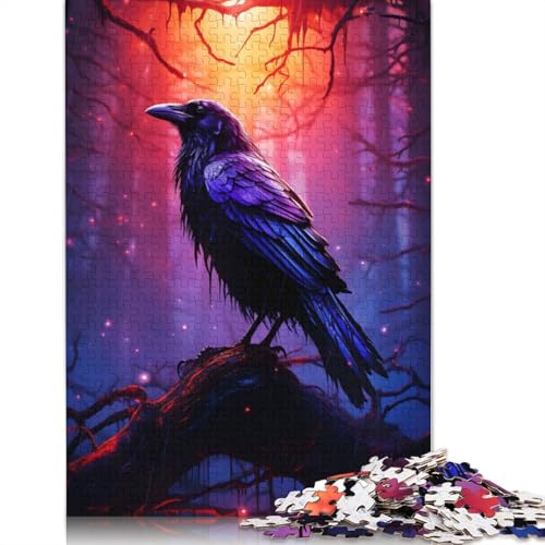 Episches Raven-Puzzle für Erwachsene, zusammen. Coole Puzzles für Erwachsene, für Erwachsene und Teenager, 1000 Teile (75 x 50 cm) von ECXASD