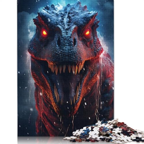Episches T-Rex-Dinosaurier-Puzzle für Erwachsene, Denksportaufgaben für Erwachsene, Puzzlespiele für Erwachsene und Teenager, 1500 Teile (85 x 57 cm) von ECXASD