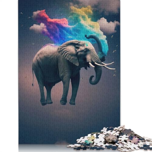 Fliegende Elefanten, Puzzle für Erwachsene, kreative Spiele, Puzzle-Geschenk für Jungen oder Mädchen, 1500 Teile (85 x 57 cm) von ECXASD