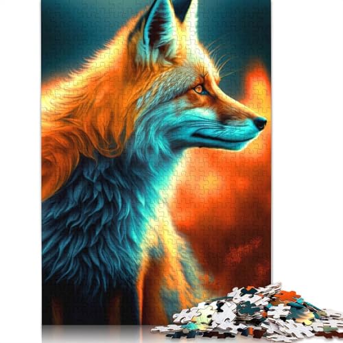 Fuchs-Puzzle, 1500 Teile, für Erwachsene, Stressabbau-Puzzle, Geschenke für Erwachsene, für Frauen und Männer, 1500 Teile (85 x 57 cm) von ECXASD