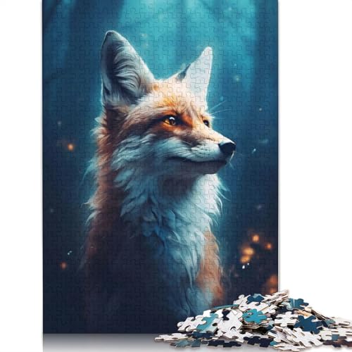 Fuchs im Wald-Puzzle für Erwachsene, Spielzeug, Lernspiel, schwierige Puzzles für Kinder ab 12 Jahren, 1500 Teile (85 x 57 cm) von ECXASD