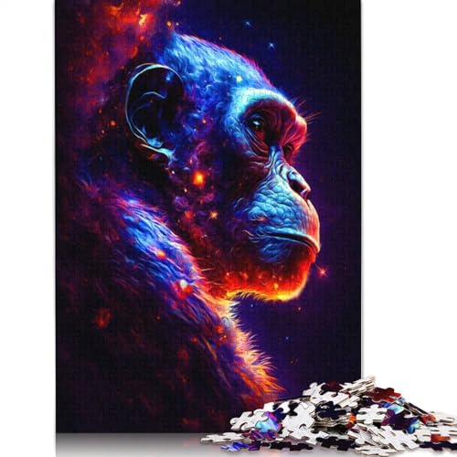 Gorilla-Puzzles für Erwachsene. Anspruchsvolle und knifflige ungewöhnliche Puzzles für Kinder ab 12 Jahren. 1000 Teile (75 x 50 cm) von ECXASD