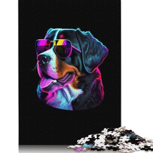 Großer Schweizer Sennenhund-Puzzle für Erwachsene ab 18 Jahren. Upe Lernspiele, Puzzle für Erwachsene und Kinder, 1000 Teile (75 x 50 cm) von ECXASD
