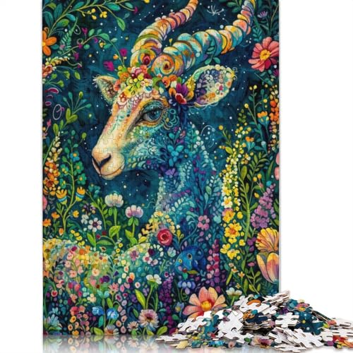 Hirsch Natur Tier 1500 Teile Puzzle Interessanter Stressabbau Beste Puzzles für Kinder ab 12 Jahren 1500 Teile (85x57cm) von ECXASD