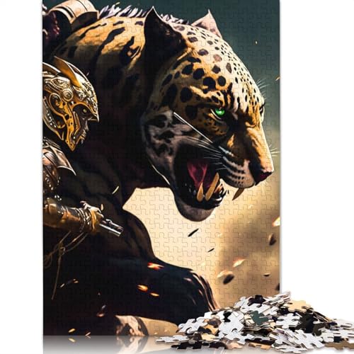 Jaguar-Puzzle für Erwachsene, Spielzeug, Lernspiel, schwierige Puzzles für Kinder ab 12 Jahren, 1000 Teile (75 x 50 cm) von ECXASD