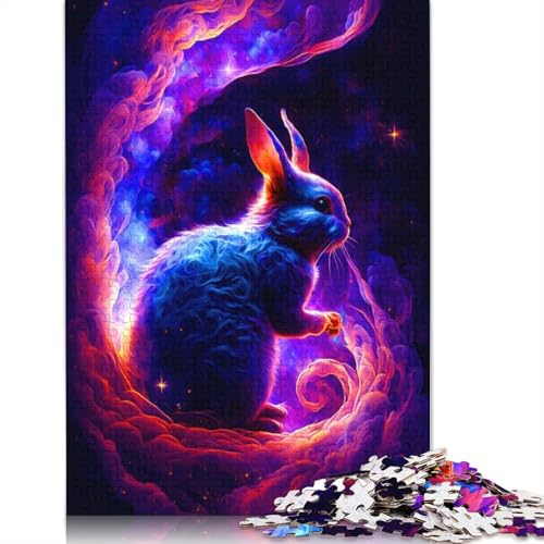 Kaninchen-Puzzle, herausfordernde und knifflige Puzzles für Erwachsene und Jugendliche, 1000 Teile (75 x 50 cm) von ECXASD