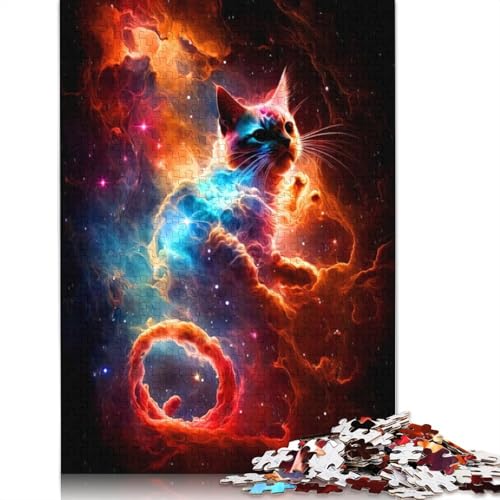Katzenpuzzle, 520 Teile, für Erwachsene, kreative Spiele, Puzzlespiele für Erwachsene, für Jungen oder Mädchen, 520 Teile (52 x 38 cm) von ECXASD