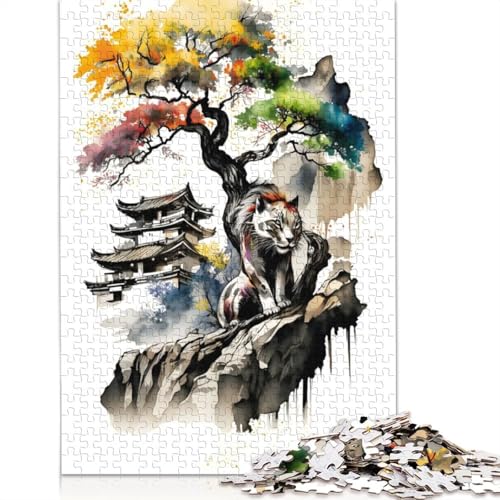 Kirschblüte, 6 Puzzles für Erwachsene, kreative Spiele, Puzzlespiele für Erwachsene für Jungen oder Mädchen, 1000 Teile (75 x 50 cm) von ECXASD
