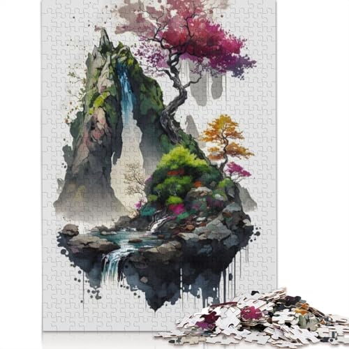 Kirschblüten 1 Puzzle für Erwachsene, Entspannungs-Herausforderungsspielzeug, Erwachsenenpuzzle für Frauen, für Kinder ab 12 Jahren, 520 Teile (52 x 38 cm) von ECXASD