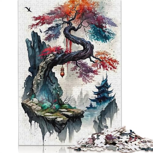 Kirschblüten-Puzzle, 10 Puzzles für Erwachsene, passen perfekt zusammen. Coole Puzzles für Erwachsene, für Erwachsene und Teenager, 1500 Teile (85 x 57 cm) von ECXASD