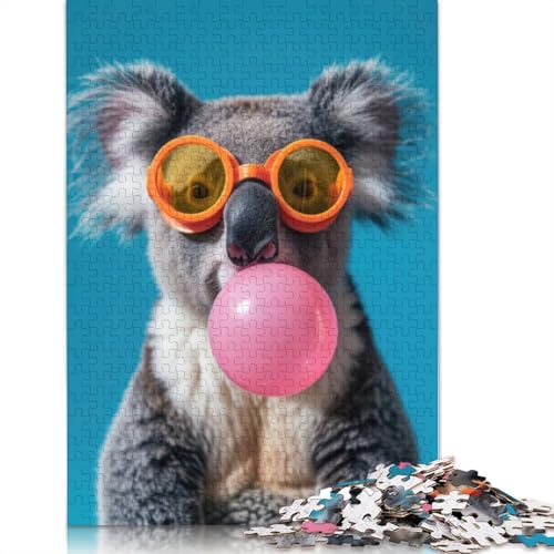Koala Bubblegum Puzzle für Erwachsene, 520 Teile, kreative Spiele, Puzzle, Geschenke für Männer, für Frauen, Männer, 520 Teile (52 x 38 cm) von ECXASD