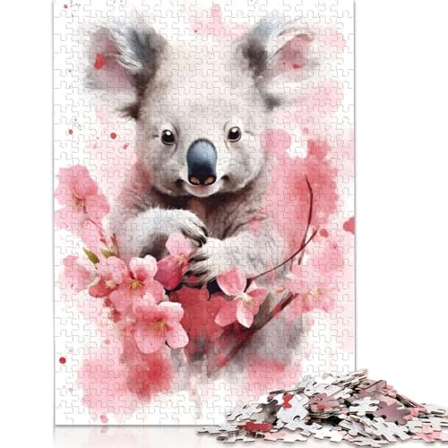 Koala-Puzzles für Erwachsene, die perfekt zusammenpassen. Denksportaufgaben für Frauen und Männer, 1000 Teile (75 x 50 cm) von ECXASD